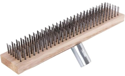 Drahtbesenbürste,Drahtbesenbürste Mit Stiel, Strassenbesen Drahtbesen, Dauerhaft Drahtbesen Zur Moosentfernung, Stahlbesen, Drahtbesenbürste, Stahldrahtbesen, Drahtbürste