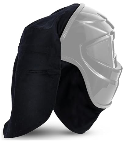 Kquepo 2-Teiliges Schweißhelm-Set mit Überzug und Helmlatz, Schweißzubehör mit Presspassung für Den Nackenschutz Beim Schweißen