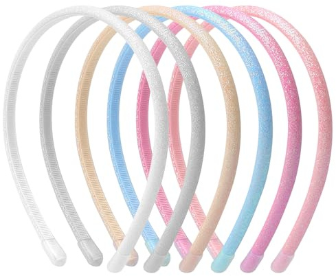 KQDRAVINE 6 Fasce per Cerchietto Bambina, Cerchietti Bambina, Cerchietti per Capelli, Cerchietto, Cerchietti, Fasce per Capelli per Feste, Balli di Fine Anno, Eventi, Lavaggio Quotidiano e Trucco