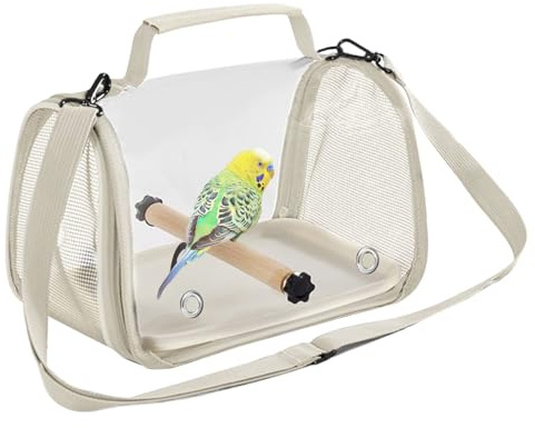 Mwqpgyh Gabbia da viaggio per, trasportino compatto per pappagalli e, leggero, pieghevole, per criceti, fringuelli, parrocchetti, canarini, calopsitte, animali domestici per interni ed