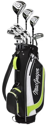 MacGregor Golf CG4000 Ensemble de Clubs de Golf en Graphite/Acier avec Sac à roulettes, pour Homme droitier