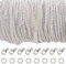 33 Feet Silver Plated Cable Chain Necklace with 30 Jump Rings and 20 Lobster Clasps for Jewelry Making (2.5 mm)