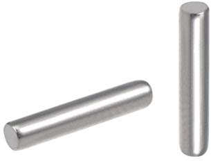 sourcing map 50 Stücke 1,5 mm x 8 mm Passstift 304 Edelstahl Regalstifte Stützregale Silberton
