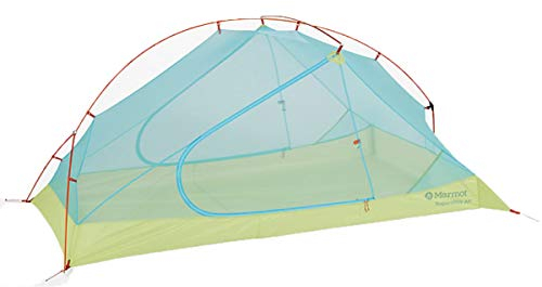 Marmot Superalloy 2P, Ultraleichtes Zelt 2 Personen, kleines 2 Mann Trekking Zelt, Camping Zelt, absolut wasserdicht, Green Glow, ONE