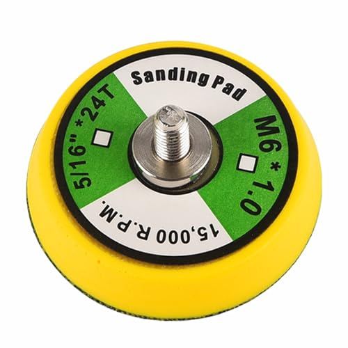 SagaSave 50 mm / 2 tum slipskiva bakdyna, med krok och slinga, M6 tråd, polerande stöddynor för omlopps luftsander, paket med 1