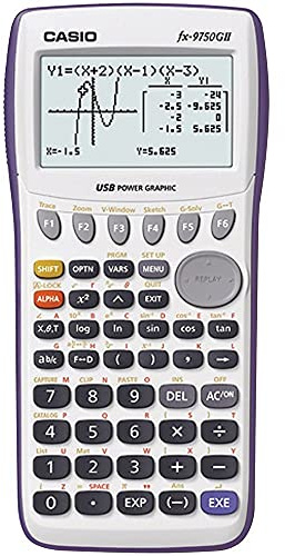 Casio - 9750gii Graphing Calculator, 21-Digit LCD (Renewed)