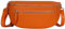 AmbraModa GLX2 - Damen Herren Unisex kleine Hüfttasche Gürteltasche Bauchtasche Umhängetasche aus Echtleder (Orange)