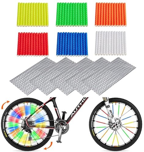 Yeria Speichenreflektoren Set 360° Sichtbarkeit Fahrrad Reflektoren für Speichen Einfache Montage ohne Werkzeug Sicherheitsreflektoren für Fahrrad, MTB, Rennrad & Kinderfahrrad