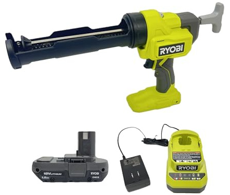 RYOBI PCL901B 18 Volt Cordless 10 oz. Caulk & Adhesive Gun Kit with Battery and Charger