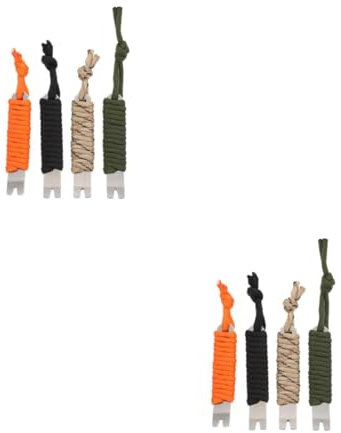 BESPORTBLE 2 Series Raspador De Palanca De Acero Inoxidable Cuerdas Tipo Tienda Macramé Cuerda De Paracaídas Gimnasia Palancas De Metal Paracord De Especificaciones Militares 550 4 Piezas