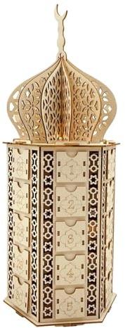 TRACYE Lighthouse 3D Wooden Puzzle,Self Assembly Model Construction Jigsaw,DIY Craft Educational Toy Build Kits,Creative Decorative Gift