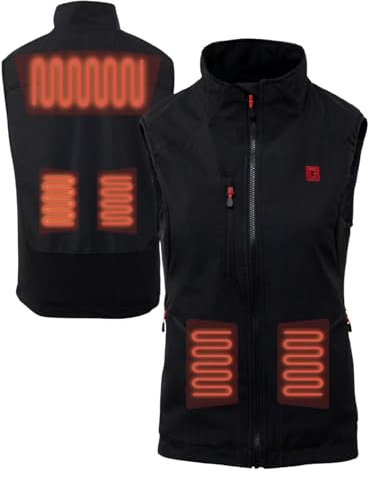 G-HEAT – Gilet Chauffant Femme Sport Déperlant & Coupe-Vent | 3 Zones Chauffantes | Stretch & Ajusté | Autonomie Jusqu’à 7h |