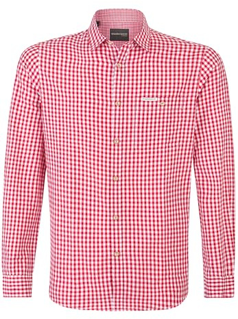 Stockerpoint Herr Campos3 Traditionell skjorta, Röd, XXL