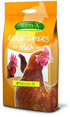 Copdock Mill Range Layers Mash Complete Feed for Poultry, 5kg, with Verm-X to aid digestion & protection against intestinal problems in your chicken, 100% herbal