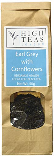High Teas London Earl Grey Reserve with Cornflower Loose Leaf Tea, 50 g