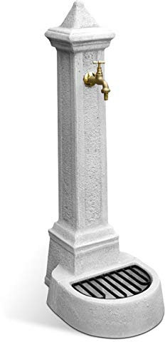 Fontana da Giardino Esterno in Cemento Pietra KAM modello LECCE colore Grigio