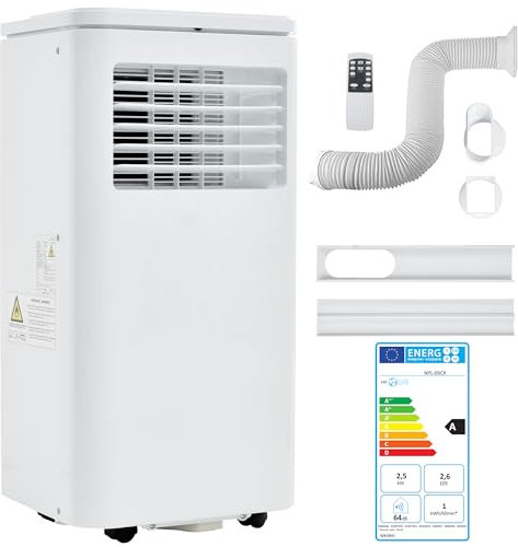 Merax Mobile air conditioner 9000BTU with Remote Control, 24 Hour Timer, APP control (WiFi),4-in-1 Portable Air Conditioner,Energy efficiency class A, up to 100 m³