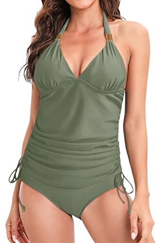 Bañadores de Mujer 2022 Traje de una Pieza con Relleno Bañador Push up Ropa de Baño Cintura Alta Cross Back Sujetador Bañador Ropa Deep V Bikini Verano Bañadores Ropa de Playa