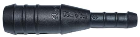 1, 2, 3, 5 oder 10 Schlauchverbinder 16 mm auf 8 mm gerade reduziert PA GF30 schwarz (3)