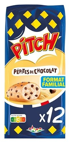 PITCH | Brioche Pépites Chocolat Lait X12 450G | Lot De (2) | livraison offerte