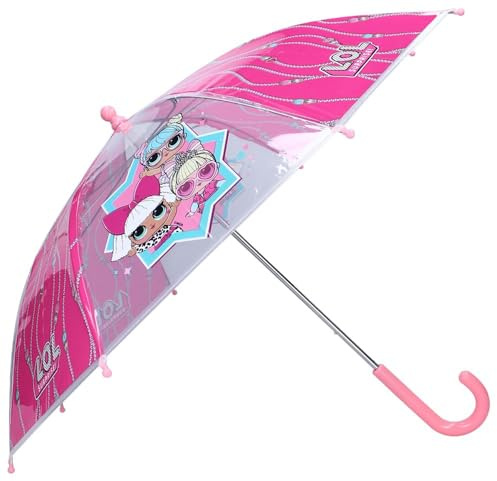 Vadobag Stockschirm rosa & transparent | L.O.L. Surprise | Kinder Regenschirm
