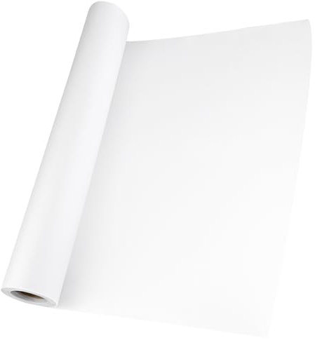 Elsrantor Transparentpapier Rolle, Schnittmusterpapier 44cm x 23m, Pauspapier für Schnittmuster, Pergamentpapier, Architektenpapier, Pergaminpapier, Abpauspapier Weiß, Zeichenpapier Durchsichtiges