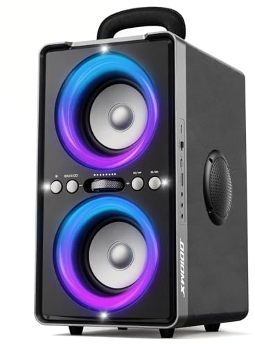 ODIOMX Cassa Bluetooth Portatile, 240W (Peak) Altoparlante Bluetooth Suono Potente e Nitido, Bassi Profondi, 20H, TWS Stereo Speaker, per Party, Campeggio, Spiaggia, Home e Outside (Black)