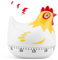 Mechanical Kitchen Timer,60 Minute Cute Cartoon Chicken Kitchen Countdown Timer with Loud Alarm for Kids and Adults,2.55×2.55inch Mechanical Rotating Reminder Baking Cooking