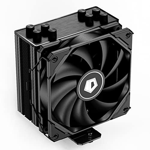 ID-COOLING SE-224-XTS Negro Air Cooler With 4 Heatpipes and 120mm PWM Fan for Intel LGA1700/115X/1200; AMD AM4/AM5