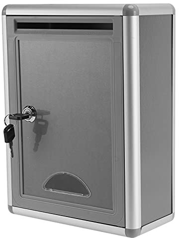 Tsudoku Vintage Verrouillable Courrier SéCurisé Lettre BoîTe Aux Lettres BoîTe Aux Lettres BoîTe Aux Lettres pour Jardin Ornement DéCor