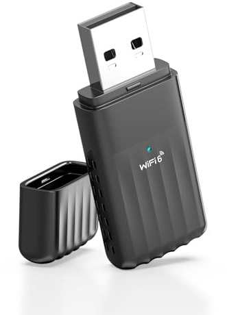 WONLINK Bluetooth5.3 Clé WiFi 6 Puissante AX900 Mbps Clé WiFi pour PC Nano Adaptateur USB WiFi Bi-Bande Dongle WiFi Bluetooth Adaptateur WiFi,MU-MIMO,WPA3, Compatible avec Windows 11/10