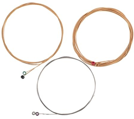 LRXIYODE 6 piezas Cuerdas para Guitarra Acústica y Clásica Material Metálico Resistente Kit de Reemplazo para Guitarristas Principiantes y Profesionales Cuerdas Folk para Conciertos y