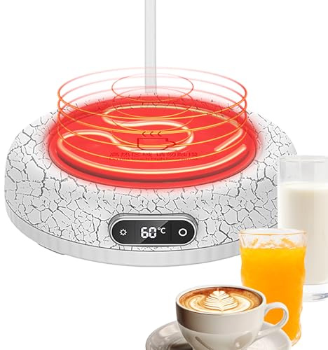 Kaffevärmare - 60 W elektrisk matuppvärmning för stearinljus, kaffevärmare, för vardagsrum, sovrum, kontor, bar, bord, skrivbord, te, mjölk, varm choklad,