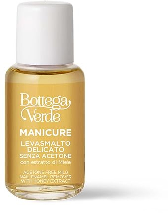 Bottega Verde - Levasmalto, senza Acetone, con Estratto di Miele, 50 ml | Levasmalto Delicato, senza Acetone, Rimuove ogni Tipo di Smalto, non Secca le Unghie
