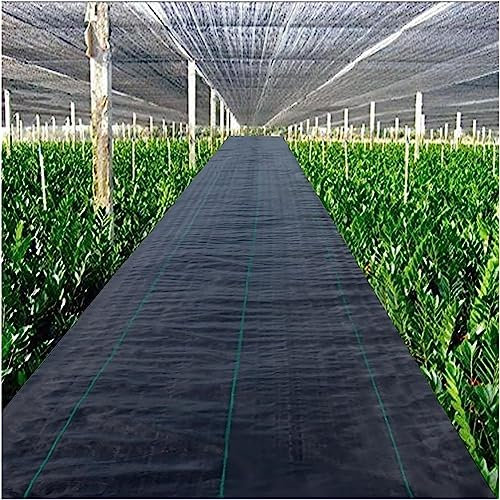 Unkrautbekämpfungs-Membran, 60 cm breit, Unkrautschutzfolie, strapazierfähige Abdeckung für Blumenbeete, Teiche, 10 m bis 200 m lang (0,6 m x 180 m)