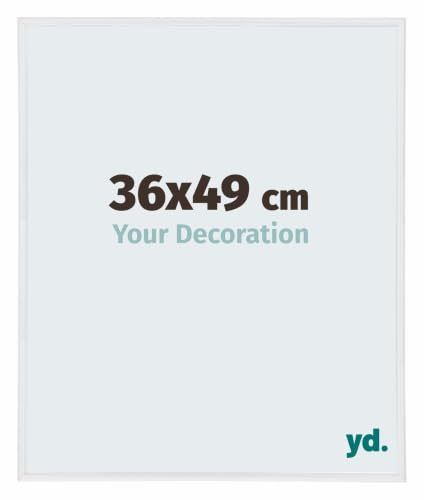 Your Decoration - Puzzle frame 36x49 - White High Gloss - Puzzle frame 500-1000 Pieces - Plastic Photoframe - Annecy
