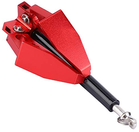KIMISS Ancla de Cabrestante de Coche Trepador de Control Remoto, Herramienta de Tierra Plegable para Accesorio de Oruga de Coche RC 1:10, Ancla de Cabrestante de Metal para Axial SCX10 D90 CC01