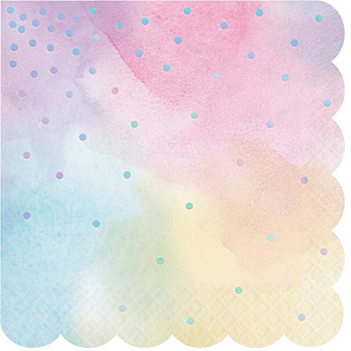 Creative Converting Schillernde Lunch-Serviette, geformt, 0,055 x 12,75 x 32,875 cm