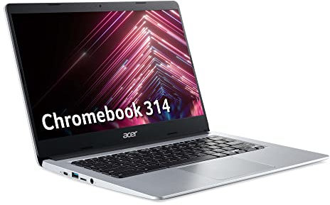 Acer Chromebook 314 CB314-H - (Intel Celeron N4000, 4GB RAM, 32GB eMMC, 14 inch HD display, Chrome OS, Silver)