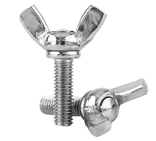 DOJA Industrial | Tornillos de Mariposa M8 x 20 mm | PACK 25 | Tornillo de Acero | Roscas con Ala de Fácil Uso y Aplicación