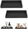 2 Pezzi Vassoio Decorativo Vassoio Portaoggetti Vassoio Nero Vassoio Bagno Portaoggetti Vassoio Piccolo per Vanità Vasca da Bagno Lavello Della Cucina E Bagno