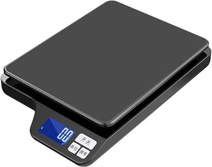 KUBEI Recharge USB 5000g/0.1g Balance de Cuisine Électronique de Haute Précision avec, Piattaforma di pesatura extra large Acier Inoxydable 9 Unités et Fonction Tare, Balance Alimentaire