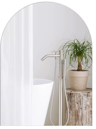 DARENYI Wall Mirror 40 x 30cm Large Frameless Acrylic Stick on Mirror for Bathroom, Bedroom, Living Room Decoration