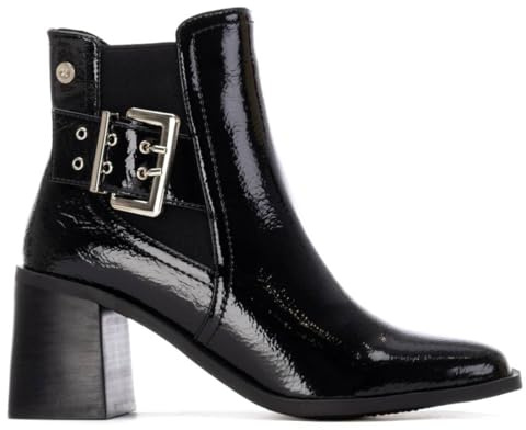 XTI - Botín Mujer Negro - Calzado Cómodo y Versátil - Moda casual - Modelo 14431502 (Talla 39)