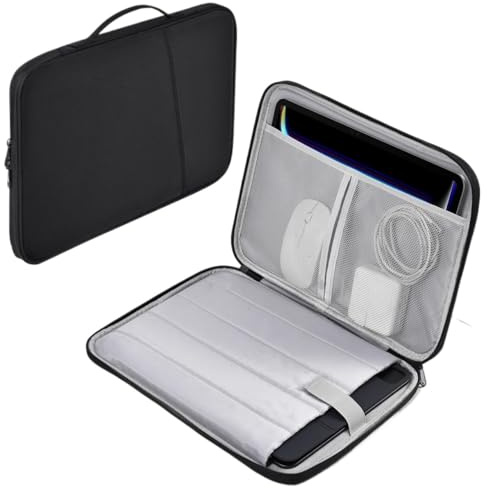 MEFEPLPBZC Funda portátil for tableta, bolsa adecuada for Lenovo Idea Tab Plus/Xiaoxin Pad, funda de lona impermeable de 12,1 pulgadas 2025(Black,Idea Tab Plus 12.1)