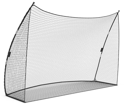 329x217 cm Red de Entrenamiento de Golf Portátil, Red de Golpeo de Golf para Exterior e Interior, Bolsa de Transporte, con Pelota, Bomba, Cuerdas y Bolsa de Transporte