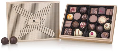 Premiere Midi - Tribar - 20 exclusivos Surtido De Pralinés | bombones Praliné | regalo en caja de madera | sabores | Chocolate | Cumpleaños | Adultos | Mujer | Hombres | Dia de la madre | Dulces