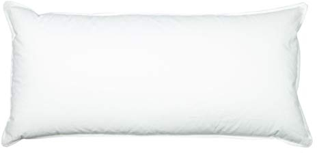 ZOLLNER Deluxe Daunenkissen aus 100% Daunen - Made in Germany – für Allergiker geeignet – Bezug aus hochwertiger Mako Baumwolle - waschbar bis 60°C - 40x80 cm - Hotelqualität