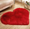Faux Lammfell Teppich Kunstfell Matte Sofa-Deco 29 (Rot, 30 * 40)