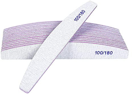 DAQIEPIN Limas de Uñas Profesionales de 15pcs Lima Uñas Gel 100/180, Limas para Uñas de Doble Cara Set Gel Acrílico Limas uñas con Lavable para Uso Doméstico y Salón